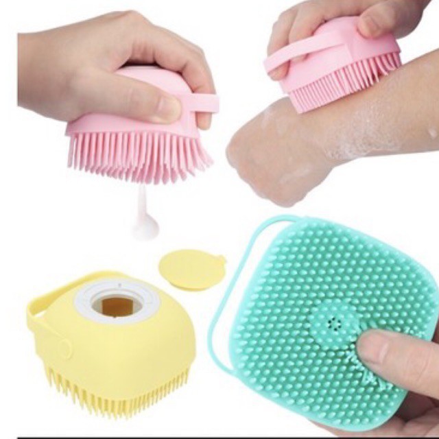 [CEV] Sikat Mandi Silikon Bisa Diisi Sabun Buth Brush / Sikat Mandi Sabun 2in1