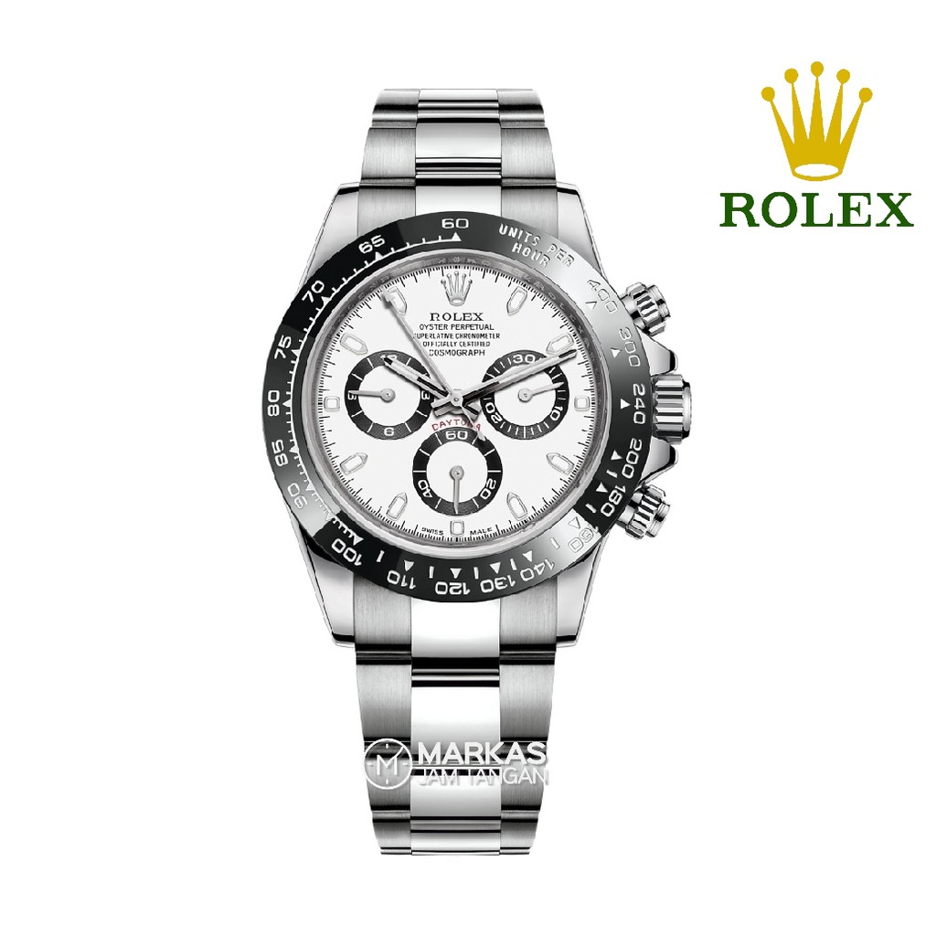 Jam Tangan Pria Rolex Cosmograph Daytona PANDA SWISS ETA BEST CLONE Watch TERLARIS KADO HADIAH MEWAH