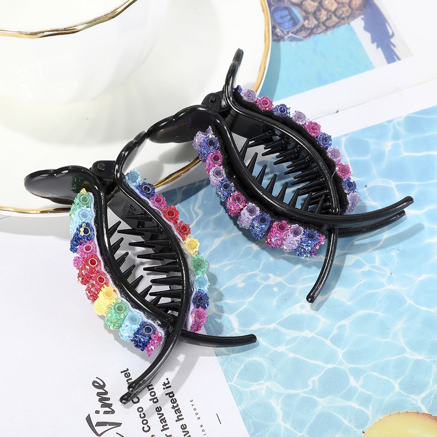 Korean Ins Sequins Flower Rhinestone Plate Hair Device Girl Fashion Ball Hair Clip Woman Hair Accessories