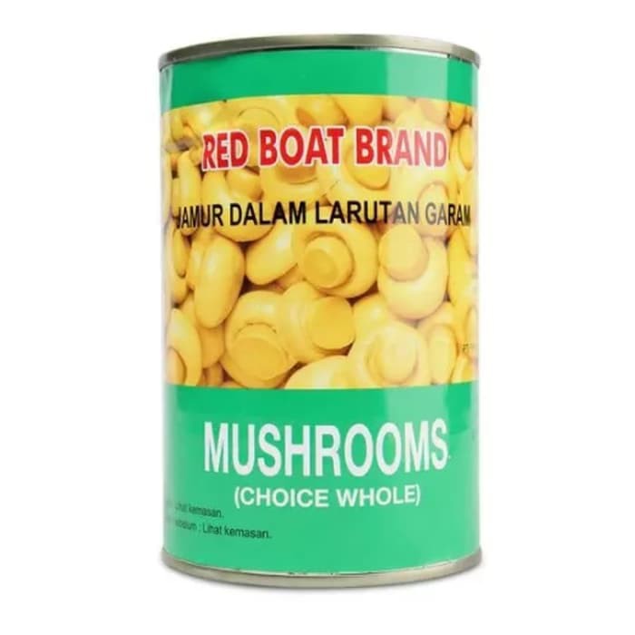 

Jamur Kaleng Mushrooms Red Boat 425 Gr - Jamur Kaleng Besar Red Boat Mushroom
