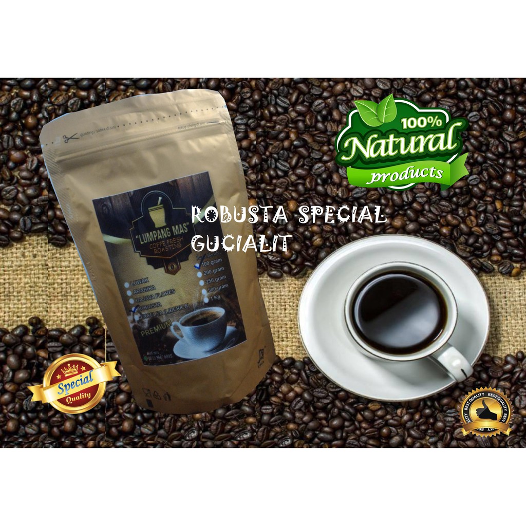 

Kopi Robusta Special Gucialit 100 Gram
