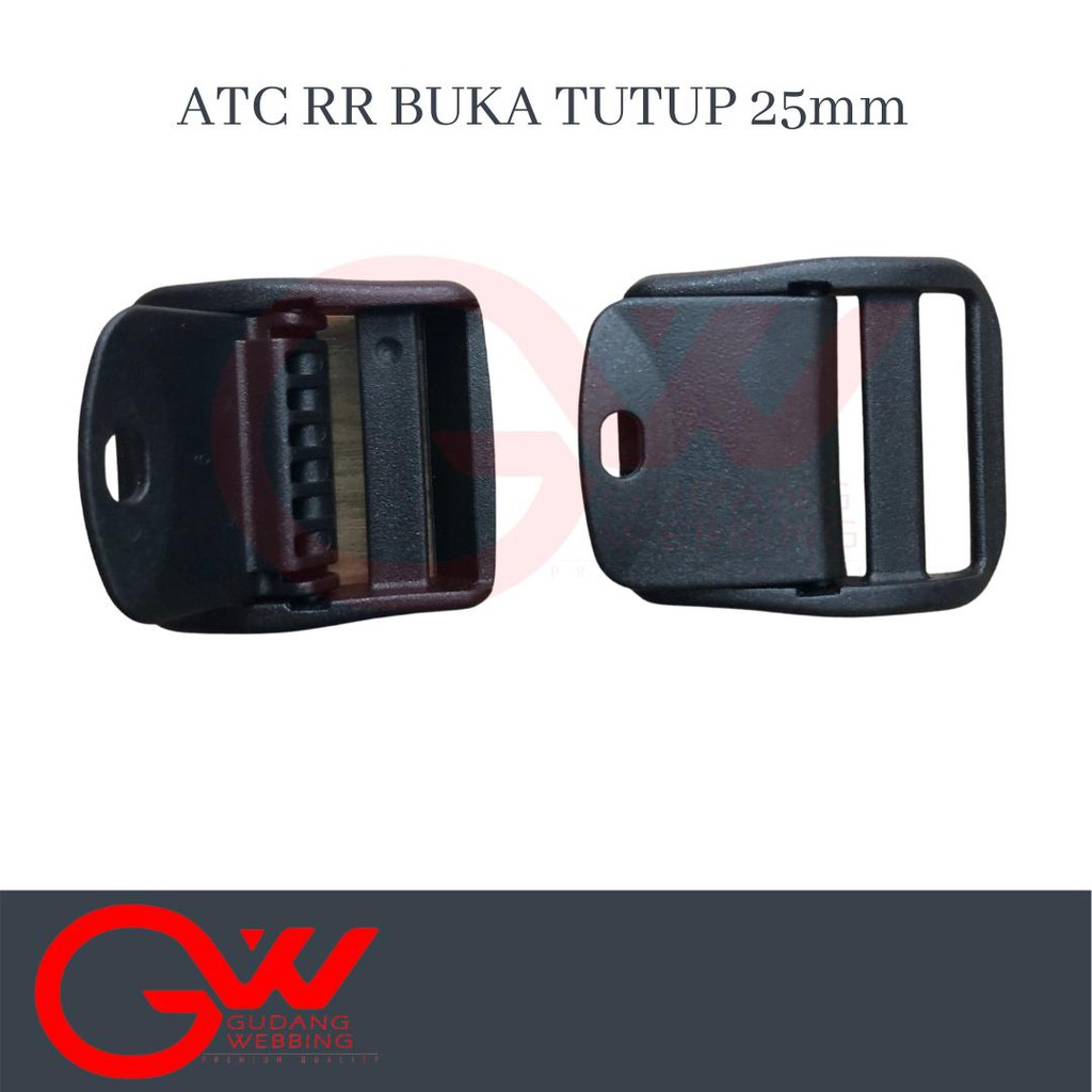 Ring Tangga/ slider / Ring ransel - ATC 25mm Buka Tutup