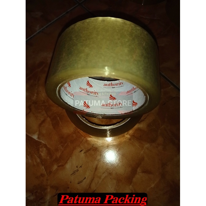 

LAKBAN Selotip Authority Tape Solasi Lakban Coklat Bening 48 Mm 90 Yard