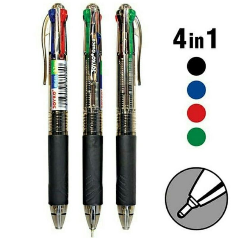 

^£ogosdotCom^ JOYKO QUACO PEN PULPEN 4 WARNA BP 213 0.7MM