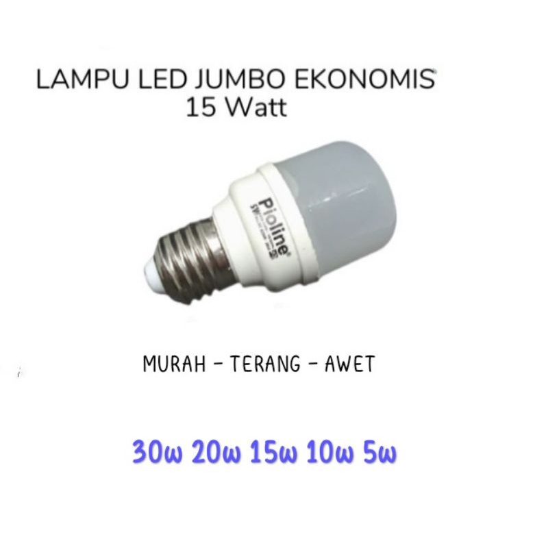 Lampu led model tabung 30 watt dll pioline bohlam led 5watt sampai 30watt