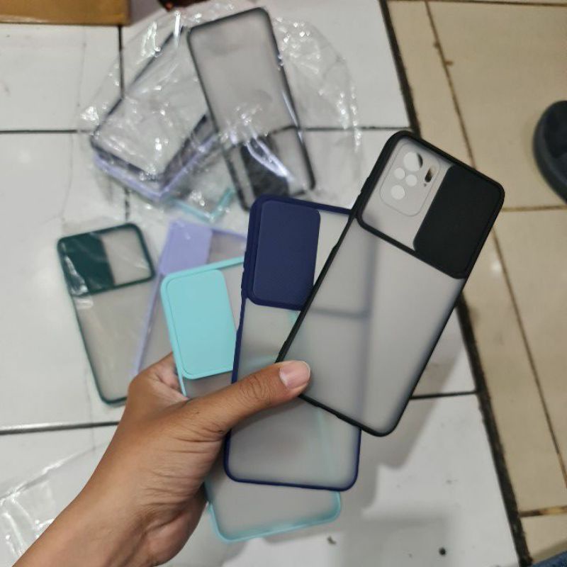 REDMI NOTE 10 NOTE 10S NOTE 10 PRO NOTE 10 5G CASE SLIDE CAMERA, CASE SLIDING PROTECT KAMERA DOFF FUZE COLOUR SOFT COLOUR HARDCASE CASING PELINDUNG KAMERA COVER