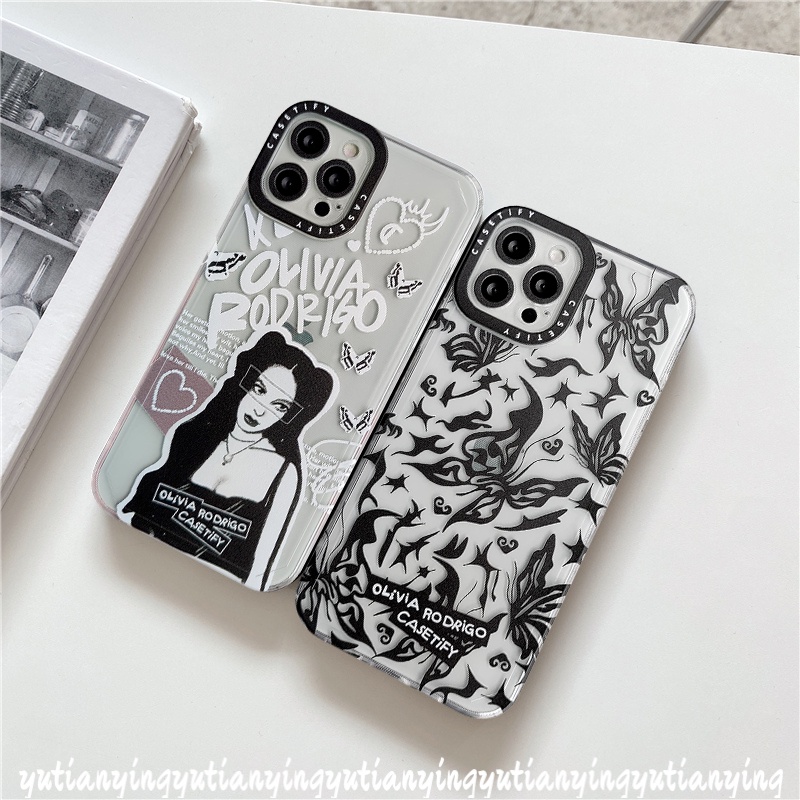 Butterfly Soft Case Tpu Motif Gadis Kupu-Kupu Untuk iPhone 7 8 Plus 6 6s Plus 11 13 12 Pro Max XR X XS Max SE 2020