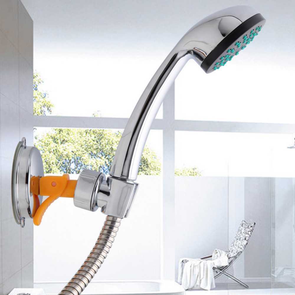 Suction Clamp Holder Shower Mandi / Holder Shower Kamar mandi tempel Dinding Kuat Fleksibel Staenlis Stainless Steel Anti Karat / Gantungan Shower Simple Adjustable / Tempat Cantolan Dudukan Kepala Sower Selang Mandi Awet / Gagang Shower Metal Murah Ori