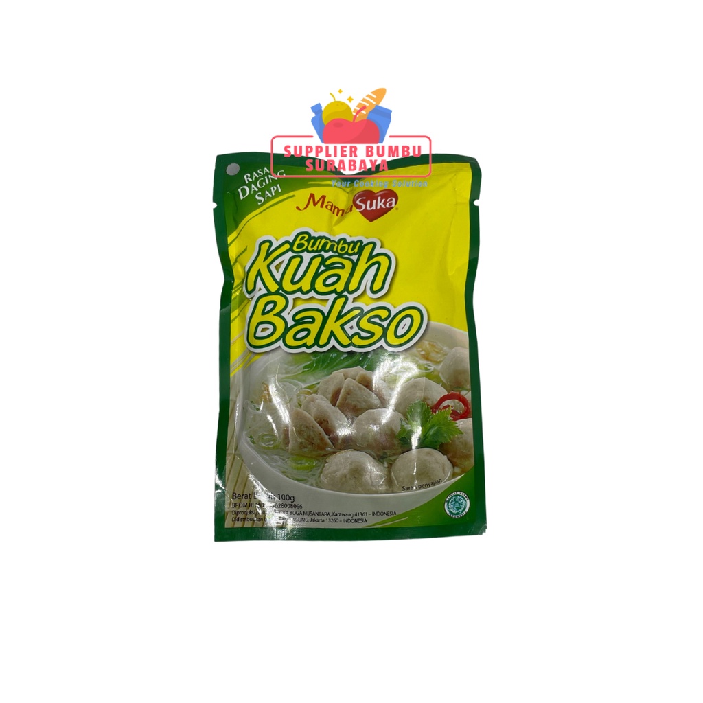 MamaSuka Bumbu Kaldu Kuah Bakso Rasa Sapi 100g