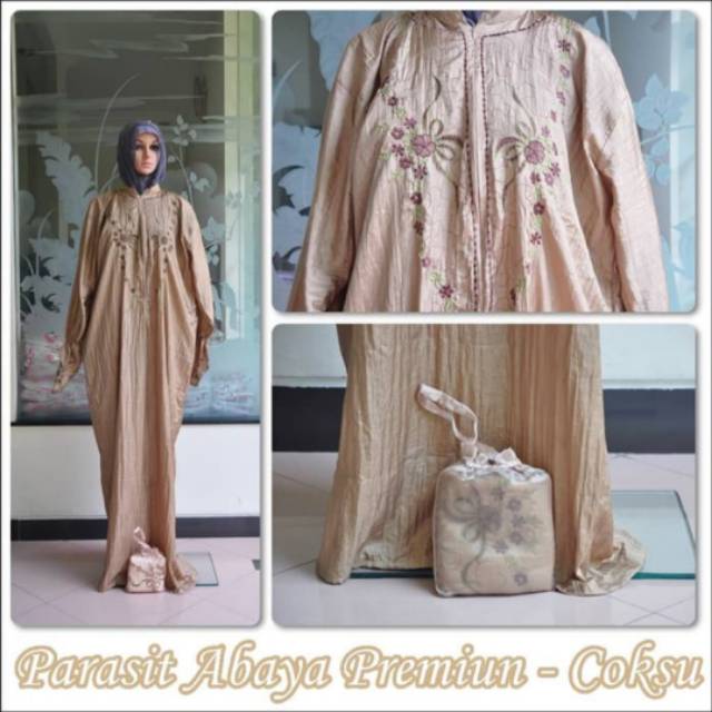 Mukena Travrelling Parasit Abaya Premium tanpa kelepala Mukena Travrelling Parasit Abaya Premium tanpa kelepala
