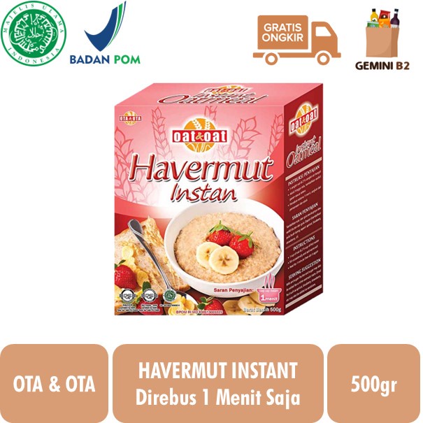 

Ota & Ota Havermut (Havermout) Instan 500GR Produk Australia