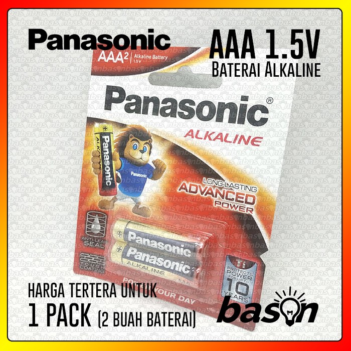 PANASONIC Alkaline LR03T / 2B - Baterai Kecil AAA 1.5V - isi A3 2 pcs