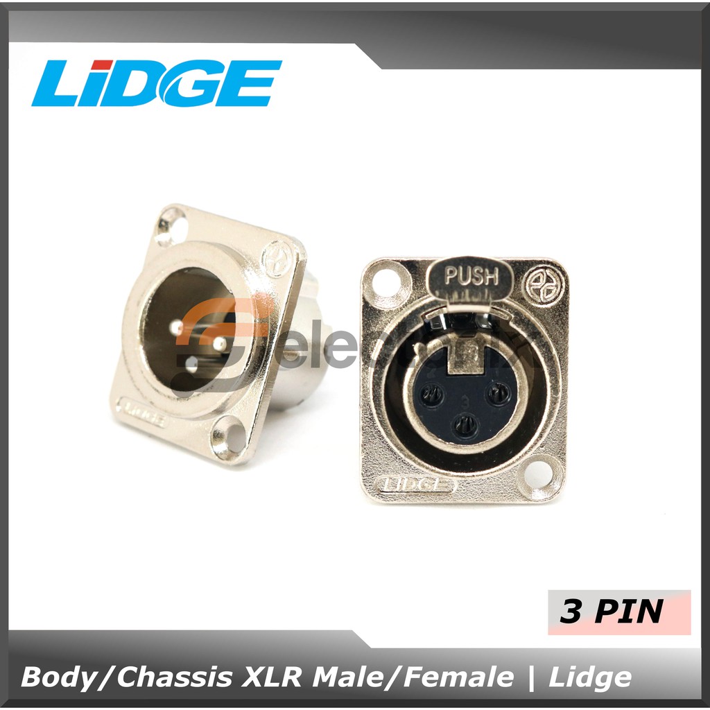 Chassis / Body XLR Male 3 Pin | Lidge