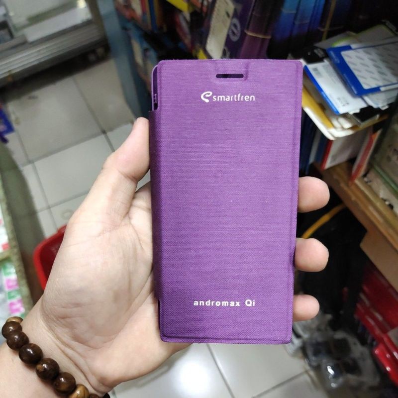 SMARTFREN ANDROMAX U3 , i2 , V3S , ASCEND W1 , G2 QWERTY , C2 , C3S , Q , Qi flipcover buku mantul