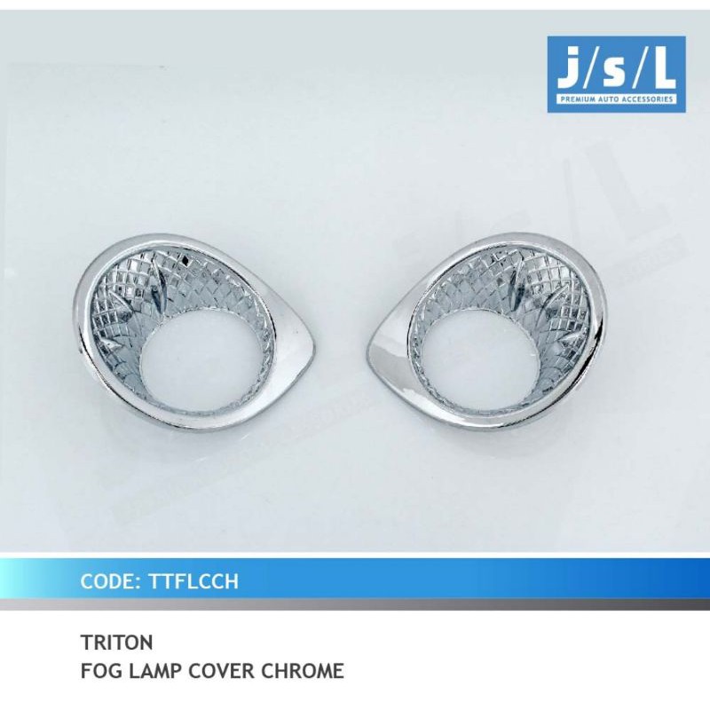 cover foglamp triton platinum chrome jsl