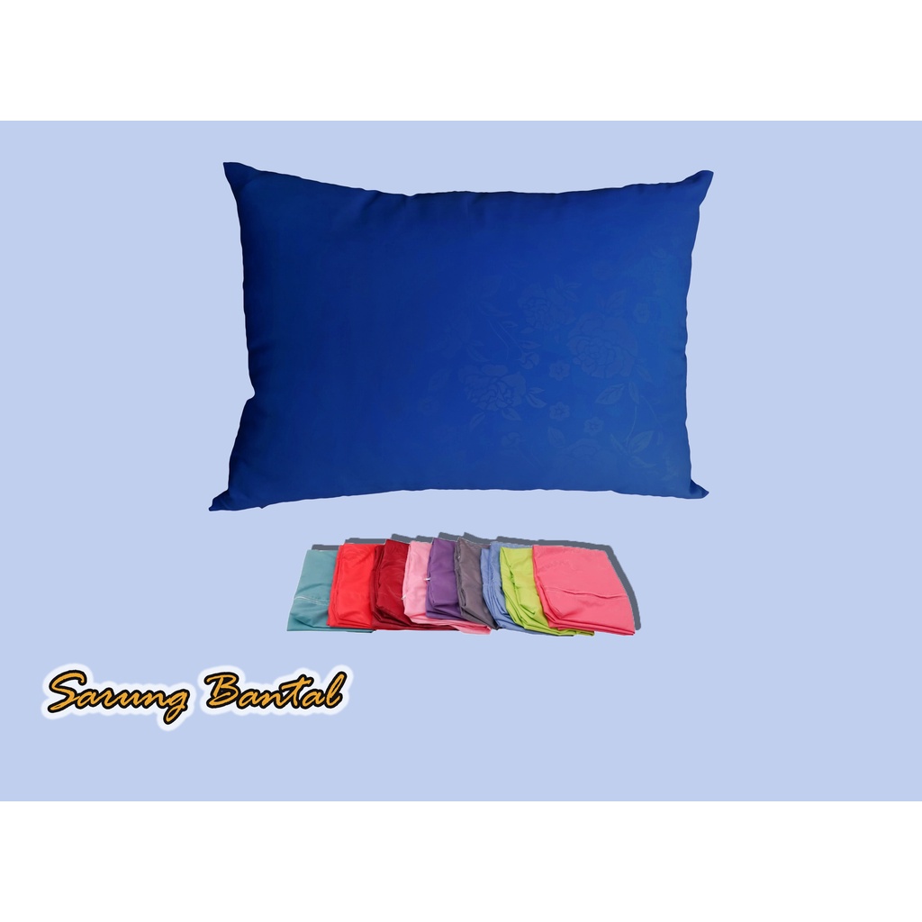 Sarung Bantal Polos Resleting Premium bahan lembut/ Sarung bantal katun