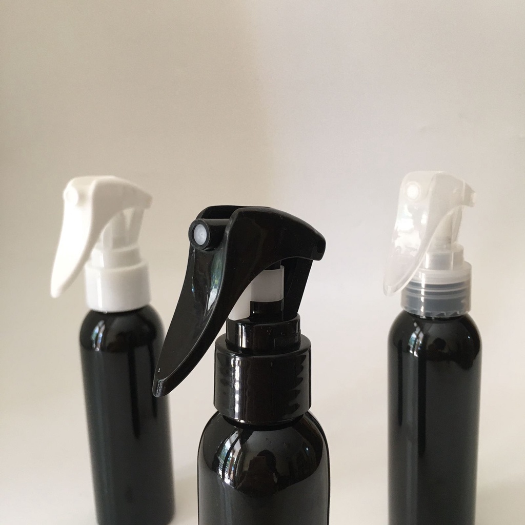 BABEE - BOTOL 100ML HITAM TUTUP SPRAY TRIGGER BURUNG N24 / BOTOL SPRAY TRIGGER 100ML HITAM