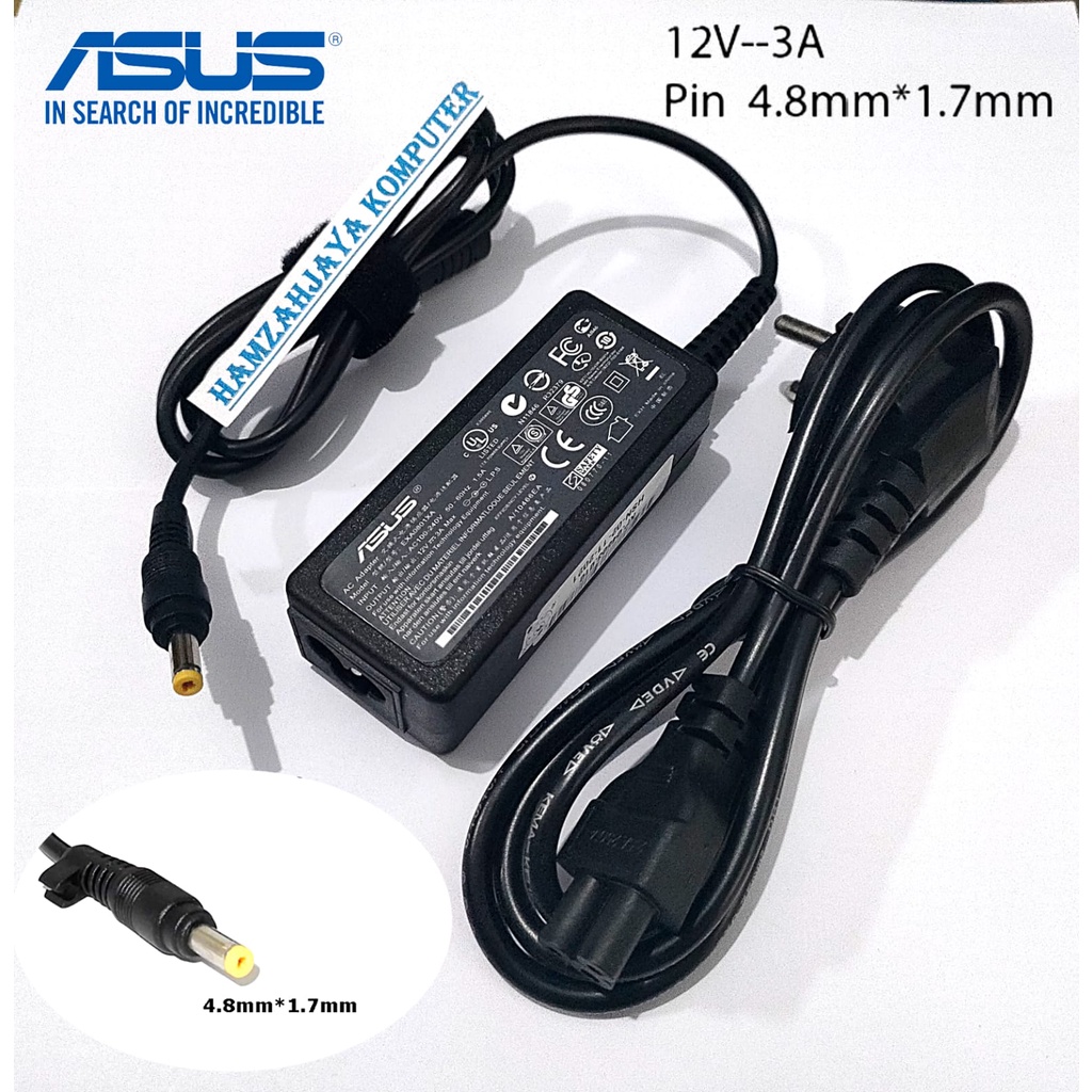 Charger Asus Eee PC R33030 904 900HA 900HD 904HA R33030 12v 3a 4.8*1.7mm