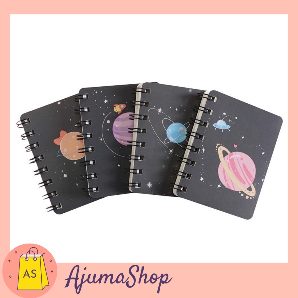 Notebook Mini Motif Galaxy