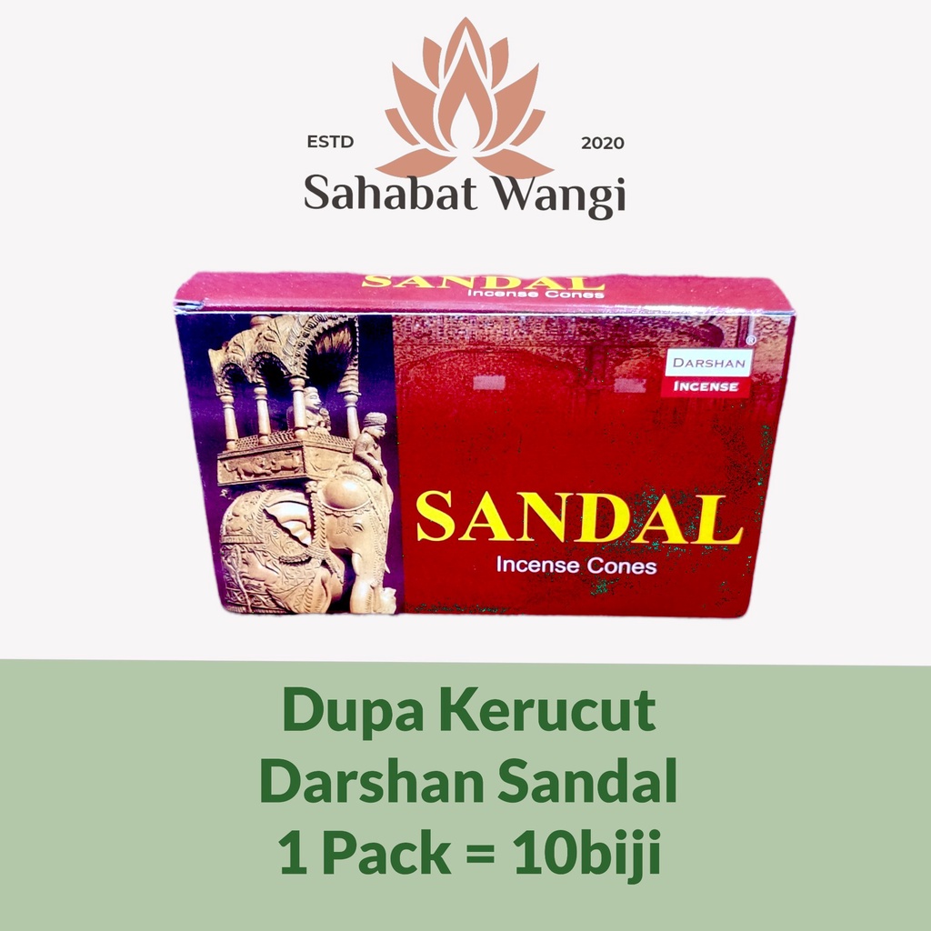 Hio Dupa Kerucut Cone India Darshan Sandal 1 Pack