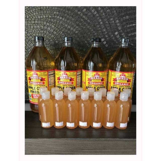 

60 ml apple cider vinegar share bottle 100% MURNI ,TANPA CAMPURAN APAPUN