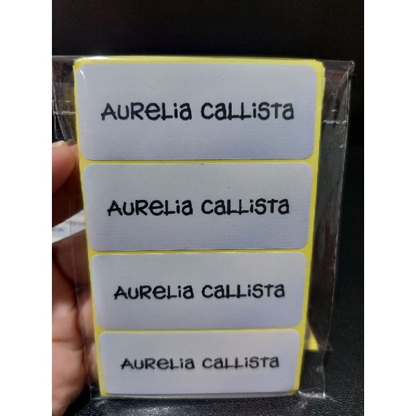 

Sticker Nama Anak Sekolah Label Nama Peralatan Sekolah Stiker Nama Buku sekolah