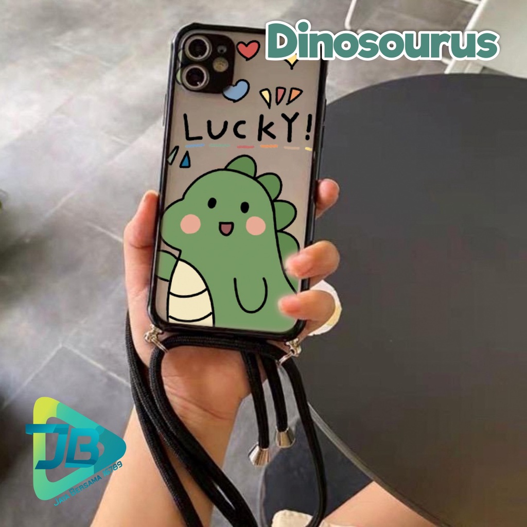 SOFTCASE SLINGCASE DOVE DINOSAURUS OPPO VIVO SAMSUNG XIAOMI REALME IPHONE ALL TYPE JB4925