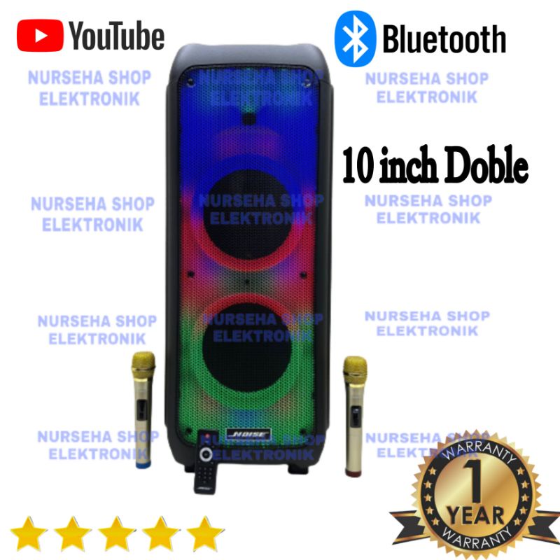 Speaker aktif portable wireless 10 inch Doble Noise 899 hive