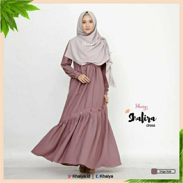 [READY STOCK] GAMIS SYARI BUSUI || SHAFIRA DRESS BY KHAIYA BAHAN ITY CREPE POLOS