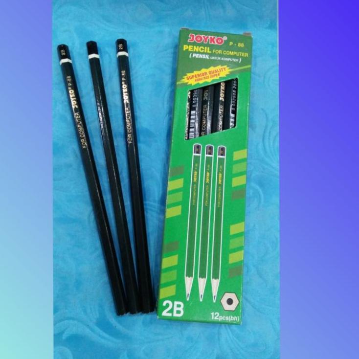 

Model baru - 12pc hrga grosir - Pensil 2b joyko P-88 joyko hijau .,