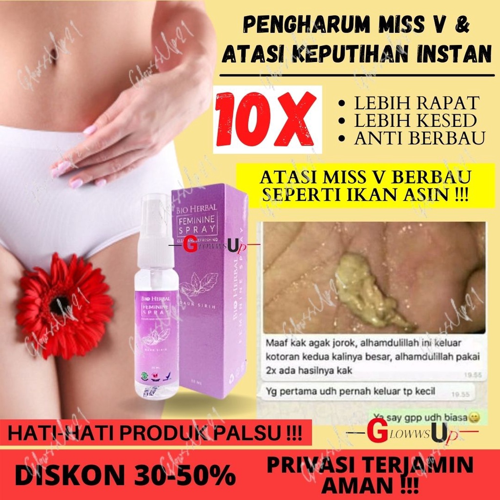 PARFUM MISS V - PERAPAT MISS V - BIO HERBAL FEMININE SPRAY DAUN SIRIH 30ML - INTIMATE SPRAY BIO HERBAL