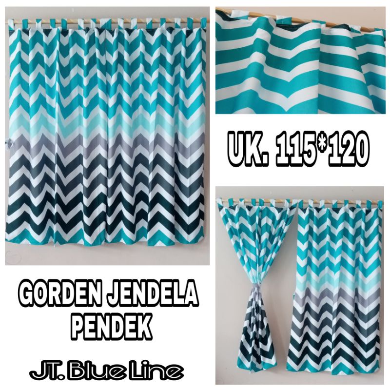 GORDEN TIRAI JENDELA PENDEK KAMAR UK GORDEN RUANG TAMU  120x120  MINIMALIS