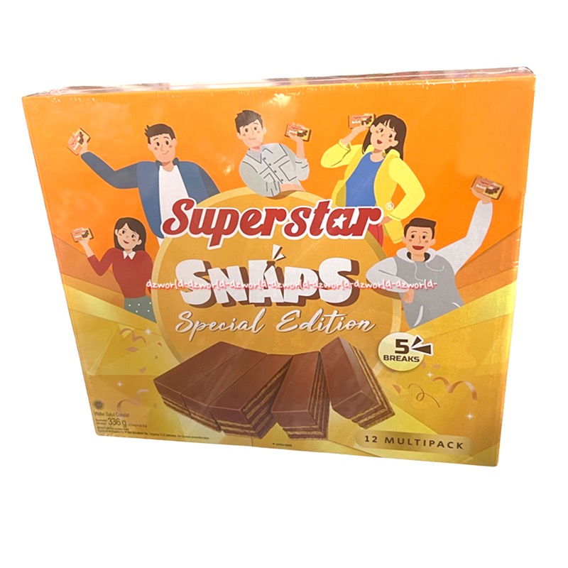 Superstar Snaps Special Edition 336gr 12multipack Wafer Salut Coklat Waffer Cokelat Stick Superstar Snap