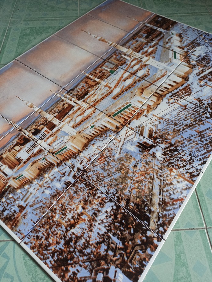 Panel Keramik Dinding 15x20x25xm Masjid Nabawi