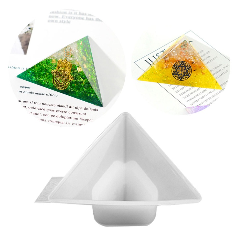 SIY  Pyramid Resin Mold Silicon Pyramid Shape Silicone Mold Trigone DIY Silicone Mold Pyramid Resin Silicon Mold Craft Tools