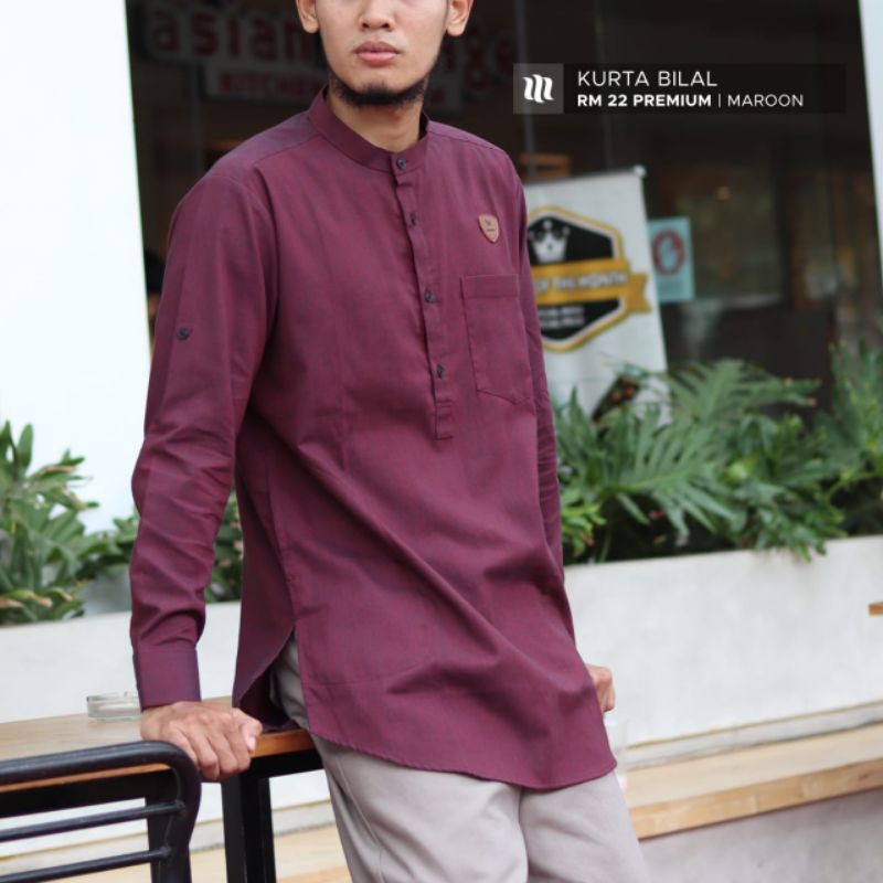 kurta bilal mosped koko baju pria griyazanna bilal baju gamis pria polos
