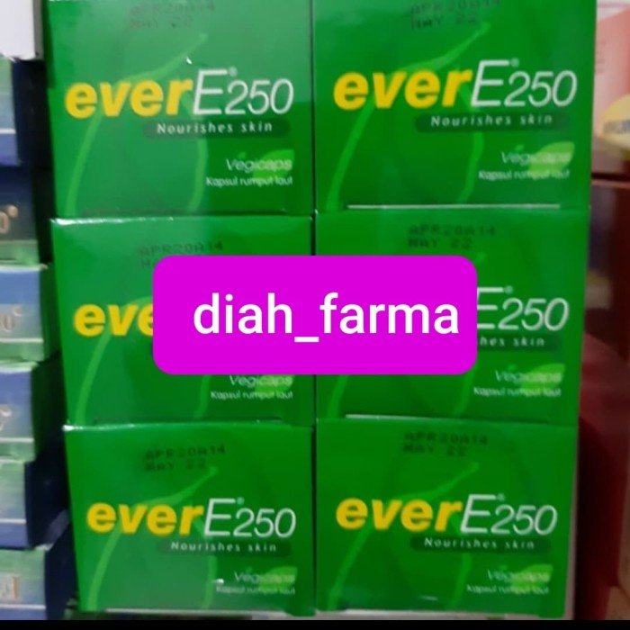 Jual evitamin evere250, vitamin e perbotol isi 30 soft capsul
