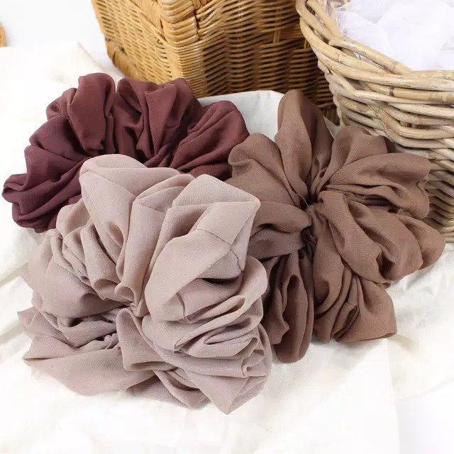 𝗖𝗮𝗿𝗲.𝗶𝗻 Scrunchie or Ikat Rambut Jumbo - Kucir Korean Esthetic