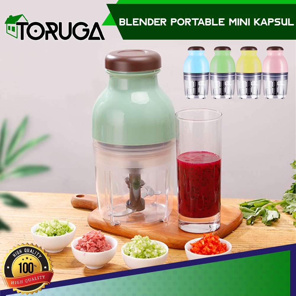 Blender Capsule Mini Portable Cutter Quatre Hand Juicer Model Kapsul Serbaguna