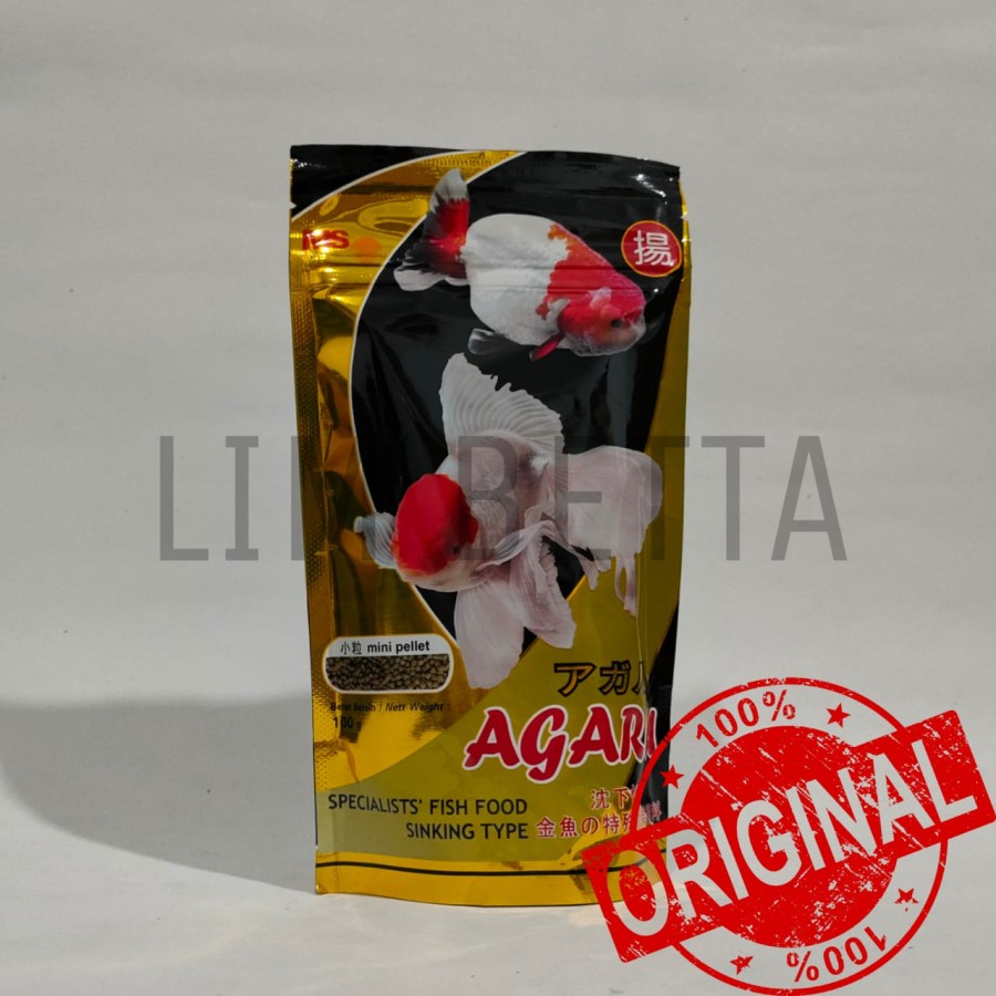 Pellet Agaru Sinking Type / Makanan Ikan Koki 100gr