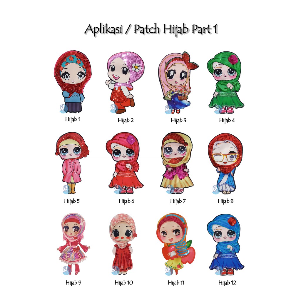 Patch LOL / Aplikasi LOL Hijab 20cm Part 1 No LED / 1 LED