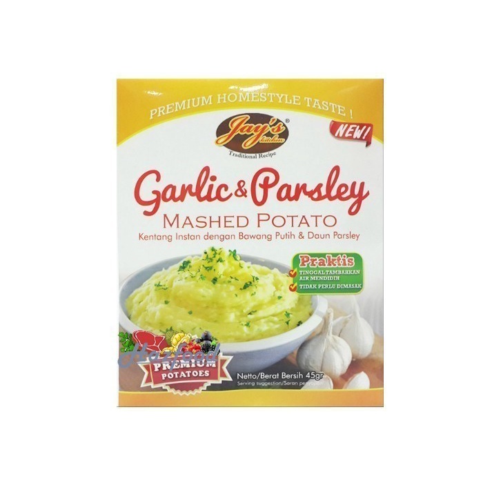 

JAYS MASHED POTATO GARLIC&PARLSEY 45GR