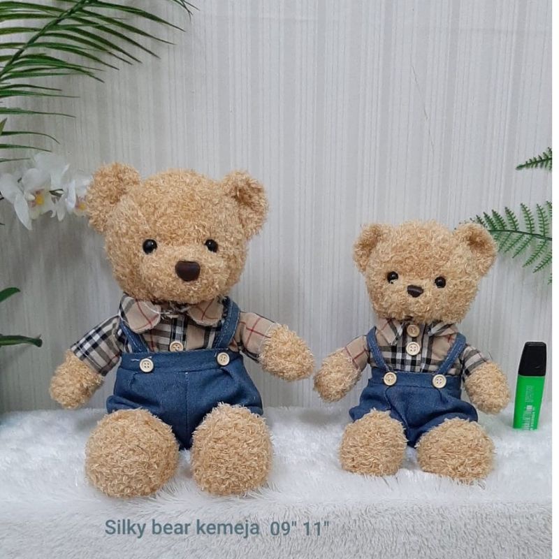 Boneka Silky Bear Kemeja/Teddy Bear/Boneka Bear/Boneka Lucu