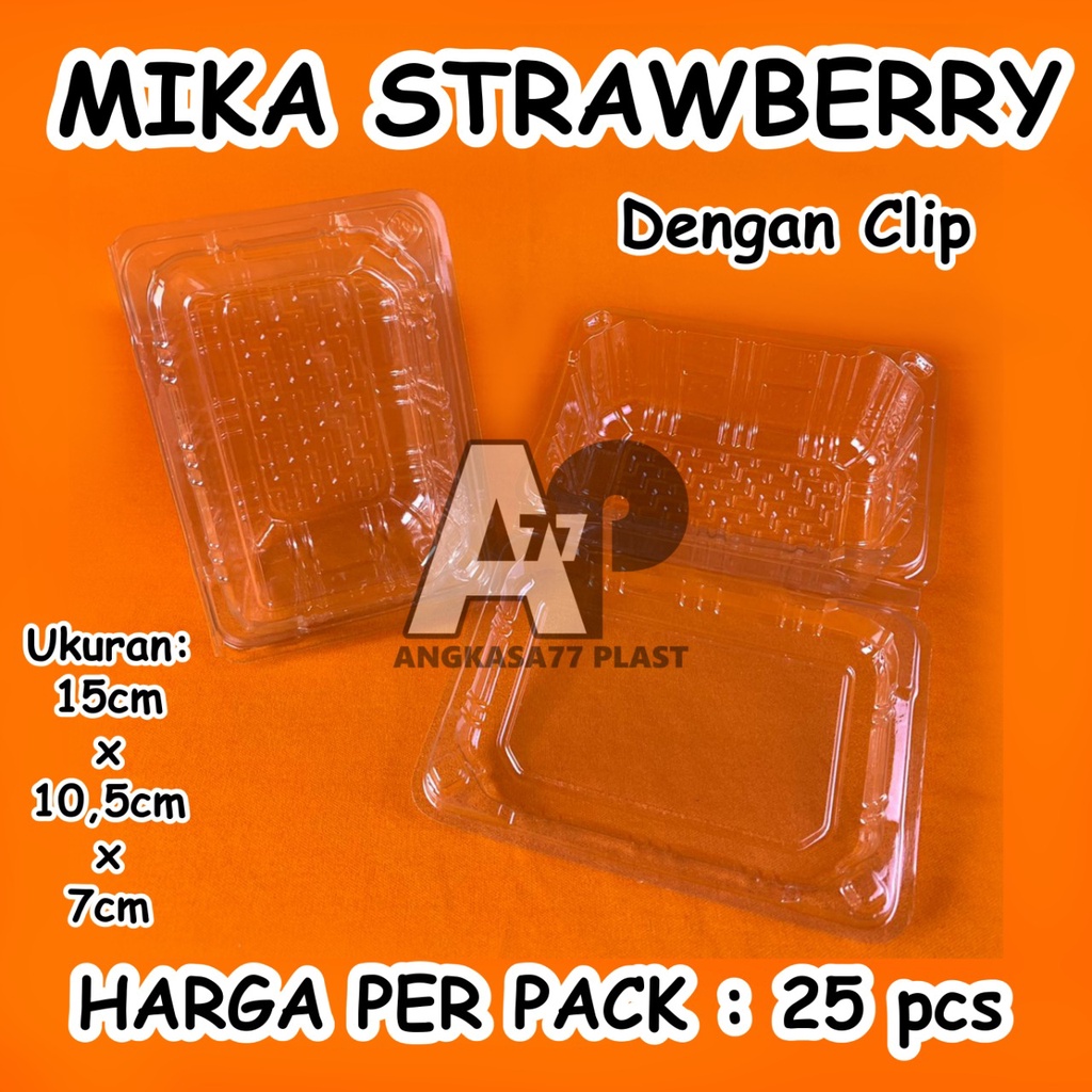 Mika Strawberry - Mika Buah Mini Persegi