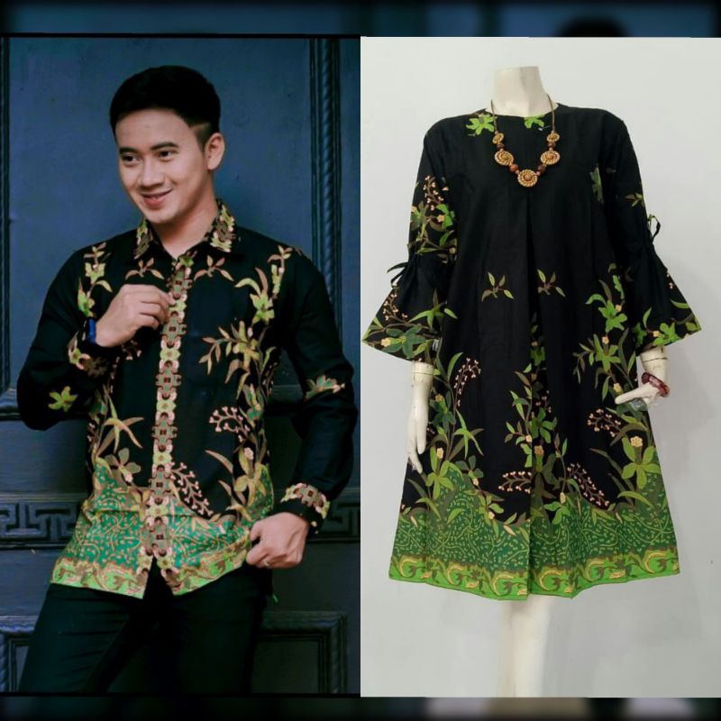 COUPLE BATIK MODERN TERBARU / COUPLE BATIK HITAM MANIS