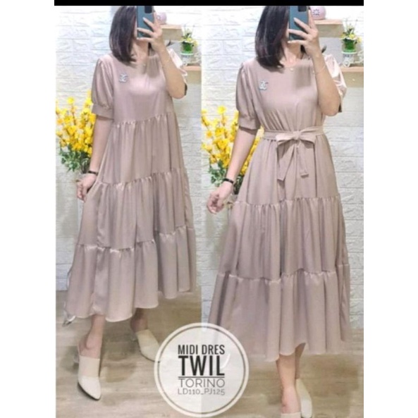 DRESS NAGITA POLOS - DRESS SUSUN POLOS