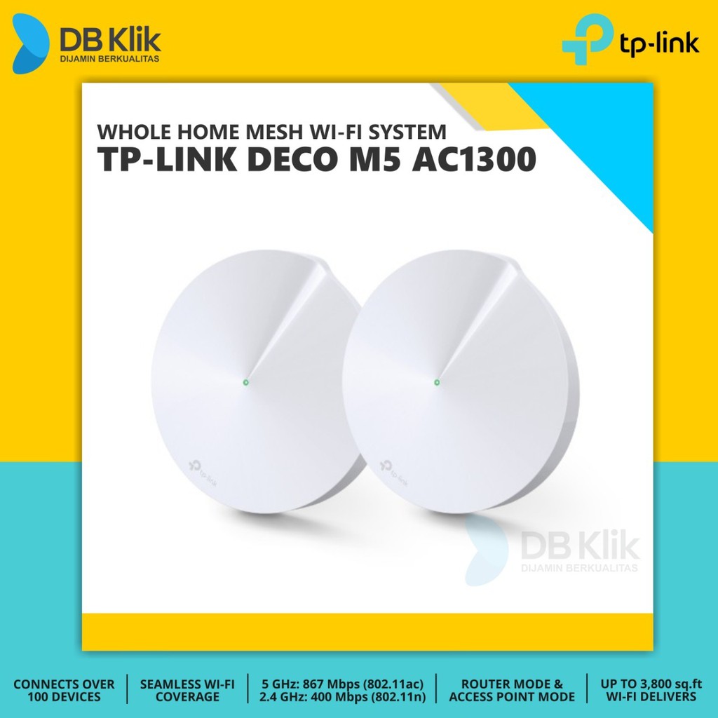 TP-LINK DECO M5 AC1300 Whole Home Mesh Wi-Fi System (2-Pack) | DECO M5