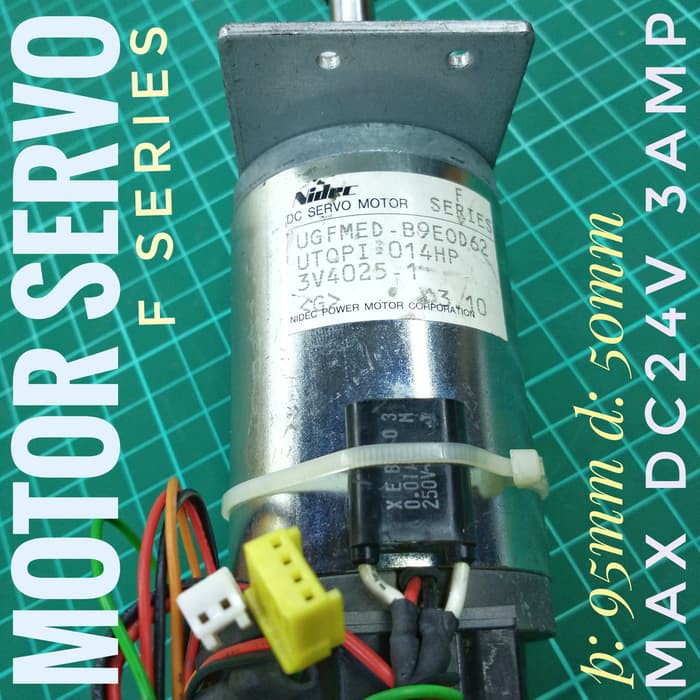 NIDEC DC SERVO MOTOR F SERIES, seken, max 24V