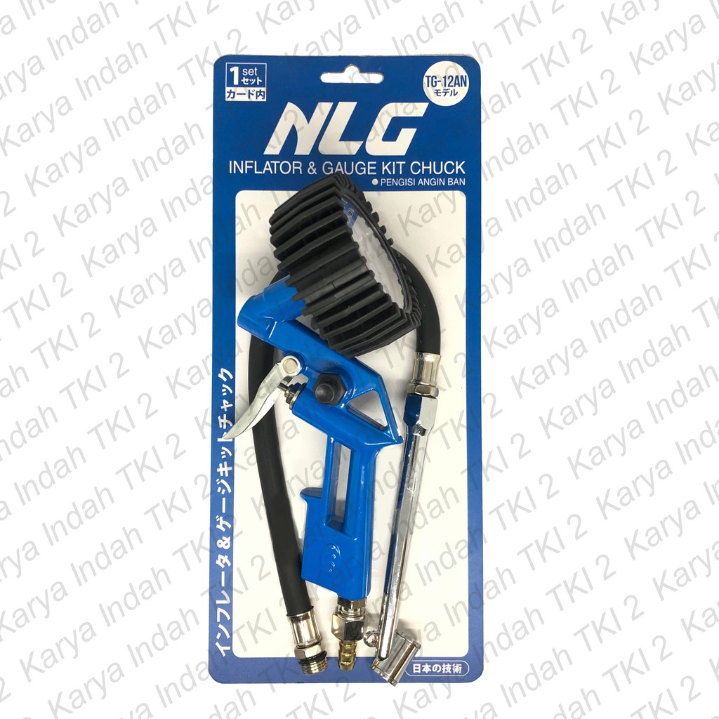 Tire Gauge Kit Air Chuck NLG Tire Inflator 3 IN 1 Alat Isi Angin TG 12 N