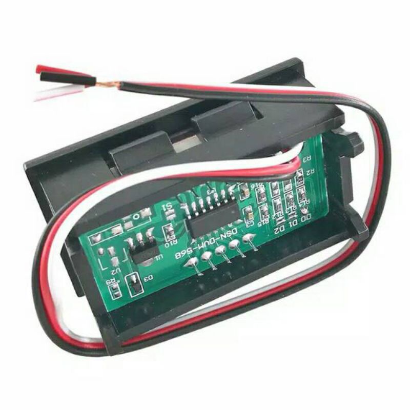 DC Voltmeter 0-100v 0.56&quot; Digital Frame Volt Meter 100v 3 kabel volt meter dc digital 3 pin